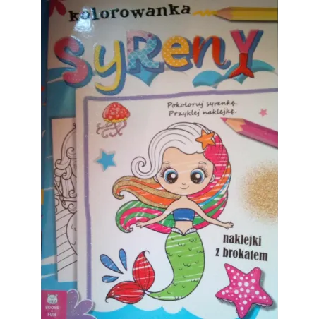 Syreny. Kolorowanka Z Brokatowymi Naklejkami Syreny. Kolorowanka Z Brokatowymi Naklejkami