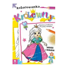 KRÓLEWNY. KOLOROWANKA NAKLEJKI Z BROKATEM II GATUNEK