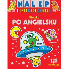 SŁÓWKA PO ANGIELSKU. NALEP I POKOLORUJ