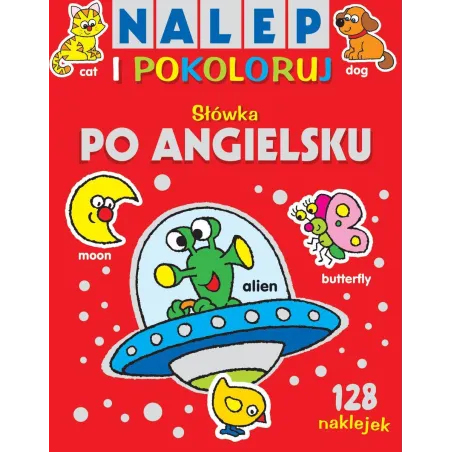 SŁÓWKA PO ANGIELSKU. NALEP I POKOLORUJ