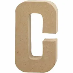 LITERA C Z MASY PAPIEROWEJ