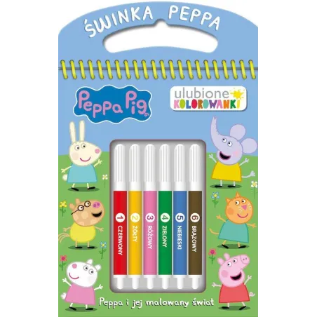 Świnka Peppa. Peppa I Jej Malowany Świat. Ulubione Kolorowanki