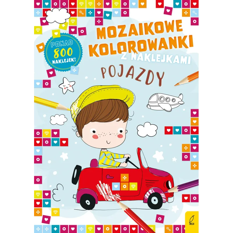 POJAZDY MOZAIKOWE KOLOROWANKI