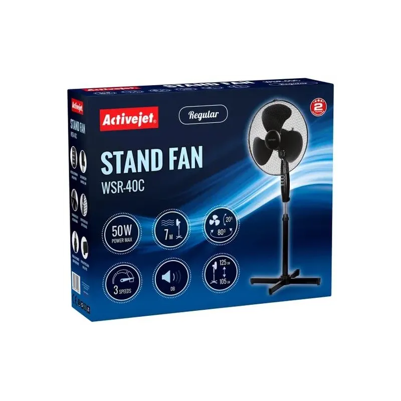 WENTYLATOR STOJĄCY 50W ACTIVEJET REGULAR WSR-40C