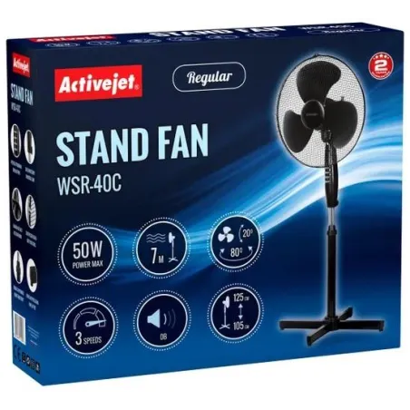WENTYLATOR STOJĄCY 50W ACTIVEJET REGULAR WSR-40C