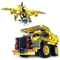 Ciężarówki I Samoloty Klocki Konstrukcyjne 25 Modeli Stem Technics 7+