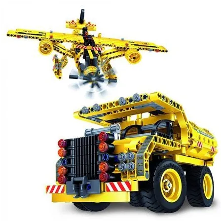 Ciężarówki I Samoloty Klocki Konstrukcyjne 25 Modeli Stem Technics 7+