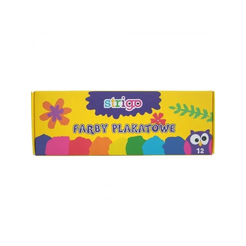 FARBY PLAKATOWE 12 KOLORÓW STRIGO