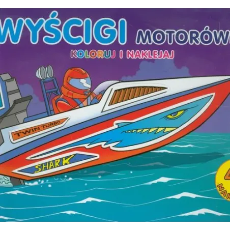 WYŚCIGI MOTORÓWEK KOLORUJ I WKLEJAJ