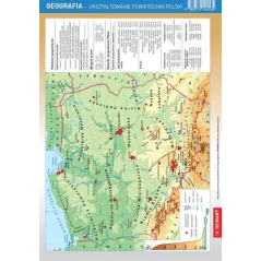 GEOGRAFIA - WSPÓŁRZĘDNE GEOGRAFICZNE, UKSZTAŁTOWANIE POWIERZCHNI POLSKI. ŚCIĄGAWKA