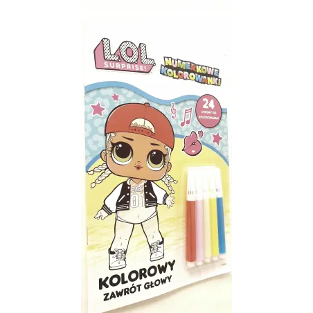L.O.L SURPRISE! KOLOROWY ZAWRÓT GŁOWY. NUMERKOWE KOLOROWANKI