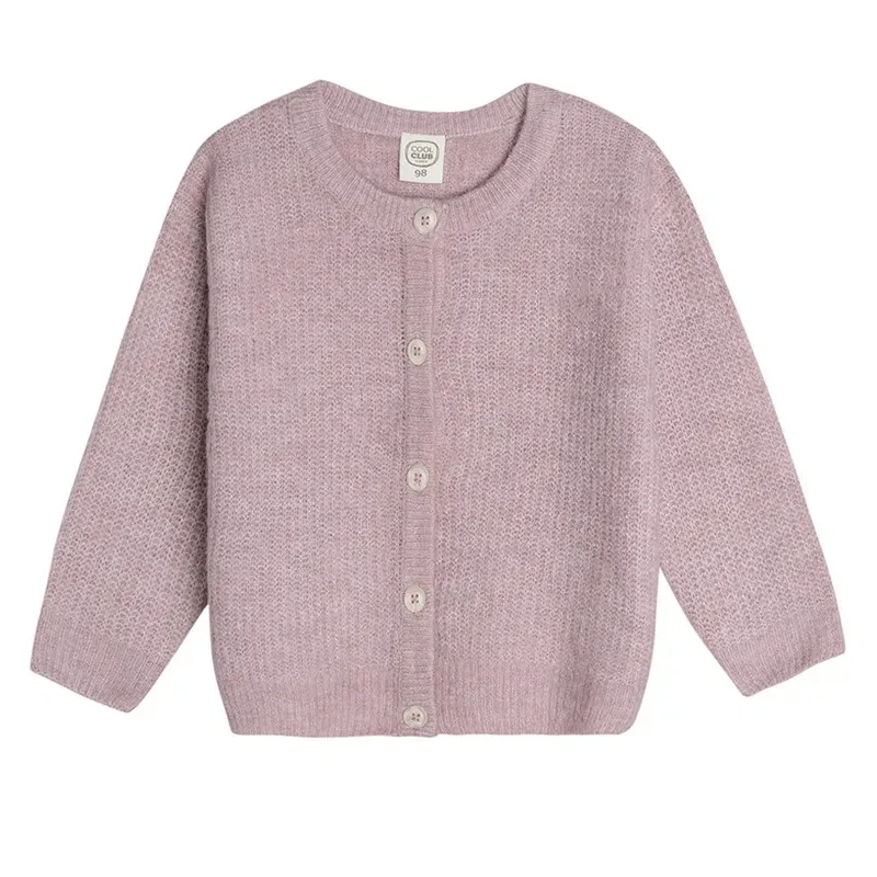 SWETER DZIEWCZĘCY ROZPINANY FIOLETOWY 92 CM COOL CLUB