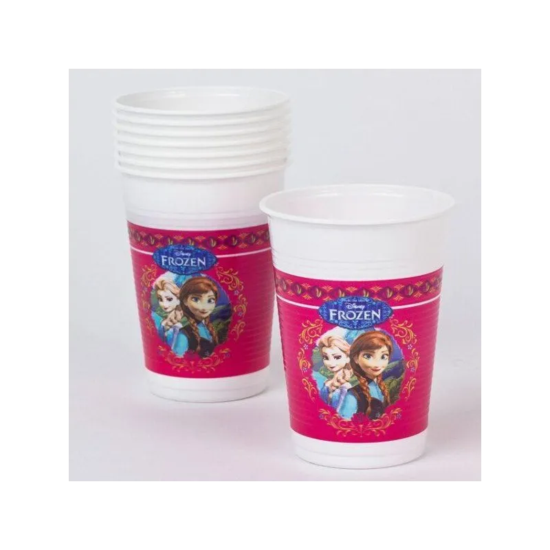 KUBECZKI PLASTIKOWE FROZEN 200 ML 8 SZT. DISNEY