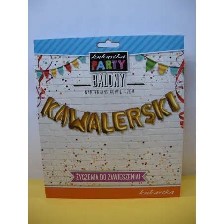 NAPIS KAWALERSKI FOLIOWY ZŁOTY