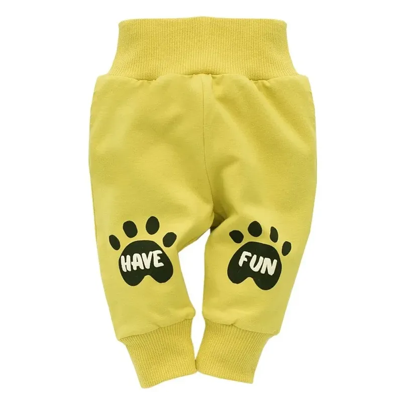 SPODNIE DRESOWE NIEMOWLĘCE LIMONKOWE FUNNY DOG 80 CM PINOKIO