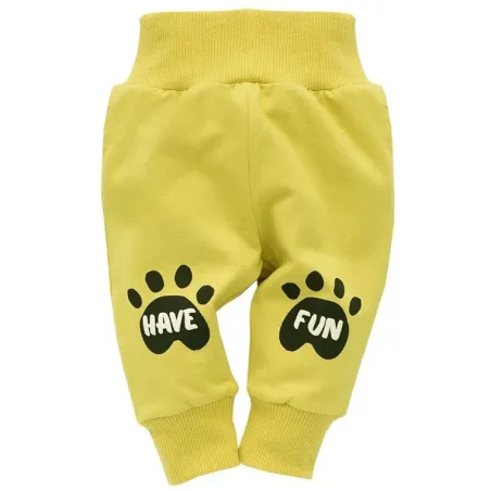 Spodnie Dresowe Niemowlęce Limonkowe Funny Dog 80 Cm Pinokio Spodnie Dresowe Niemowlęce Limonkowe Funny Dog 80 Cm Pinokio