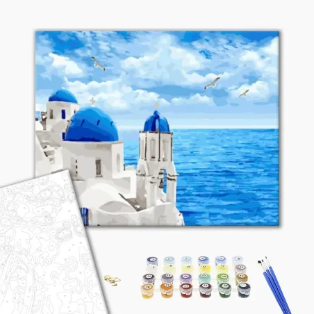SANTORINI ZESTAW DO MALOWAIA PO NUMERACH 40 X 50 CM