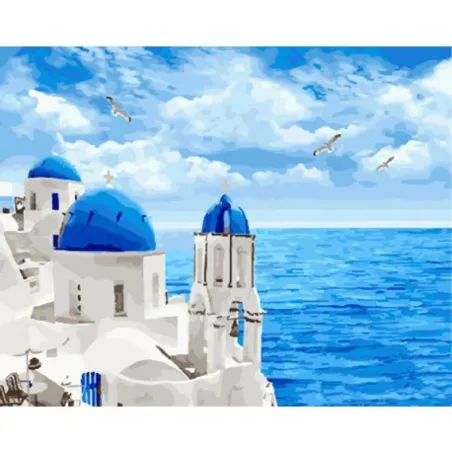 Santorini Zestaw Do Malowaia Po Numerach 40 X 50 Cm