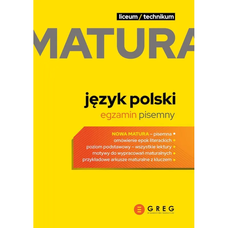 JĘZYK POLSKI EGZAMIN PISEMNY MATURA 2023 LICEUM I TECHNIKUM