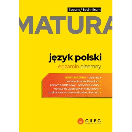 JĘZYK POLSKI EGZAMIN PISEMNY MATURA 2023 LICEUM I TECHNIKUM