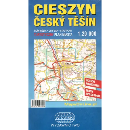 Cieszyn. Turystyczny Plan Miasta 1 : 20 000 Cieszyn. Turystyczny Plan Miasta 1 : 20 000