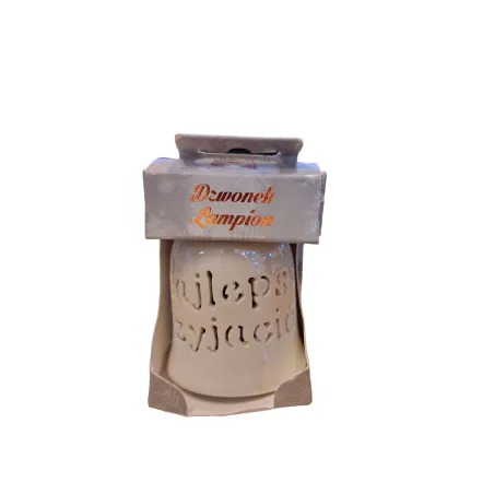 LAMPION CERAMICZNY DZWONEK LED NAJLEPSZA PRZYJACIÓŁKA