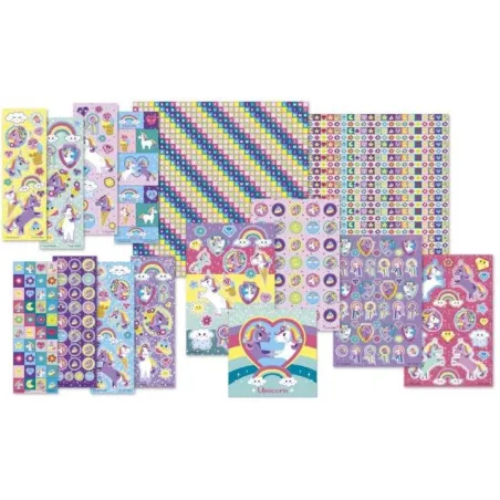 Jednorożce Walizka Kreatywna 1000 Naklejek Unicorn 3+