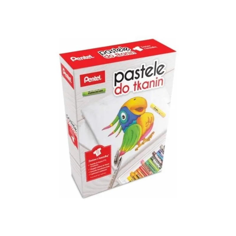 PASTELE DO TKANIN 15 KOLORÓW + KOSZULKA 146-152 CM