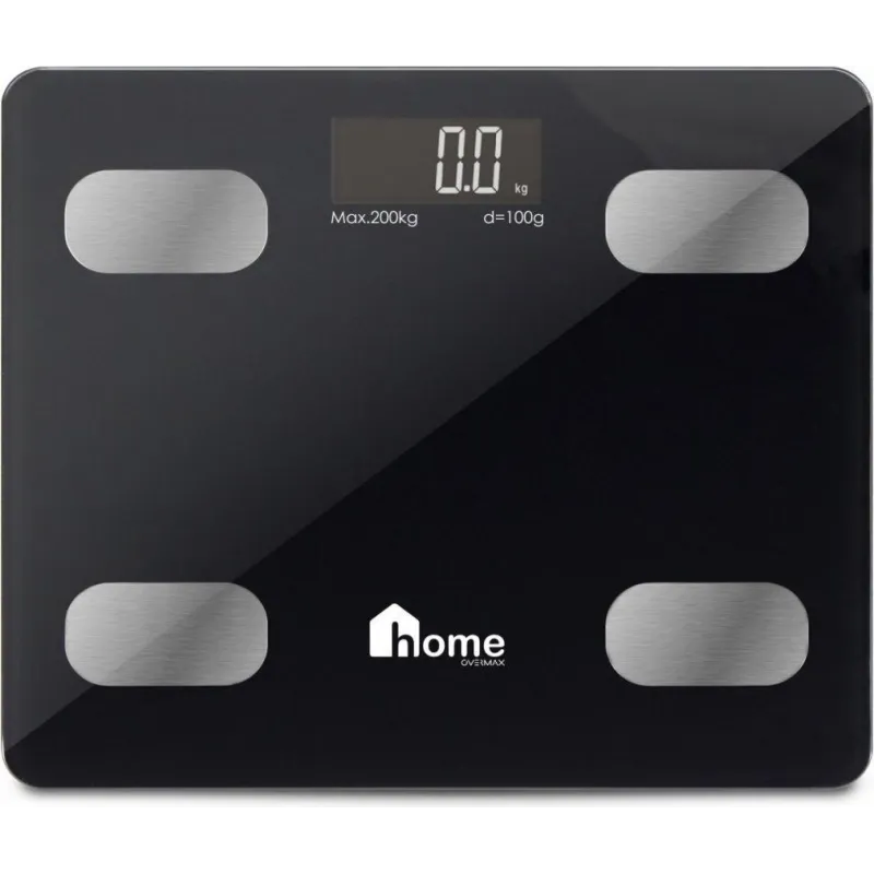 WAGA ŁAZIENKOWA ANALITYCZNA BLUETOOTH WSKAŹNIK BMI OVERMAX IBALANCE CZARNA
