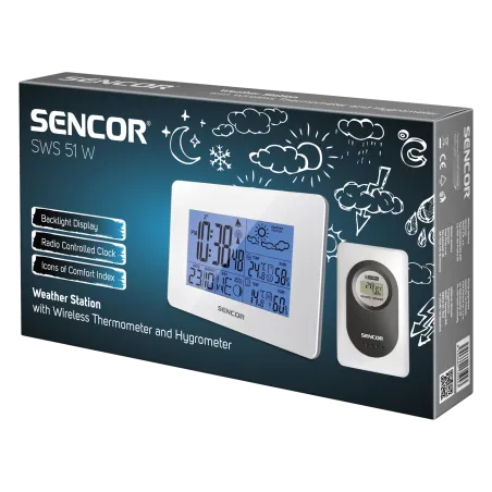 STACJA POGODY SENCOR SWS 51 WH