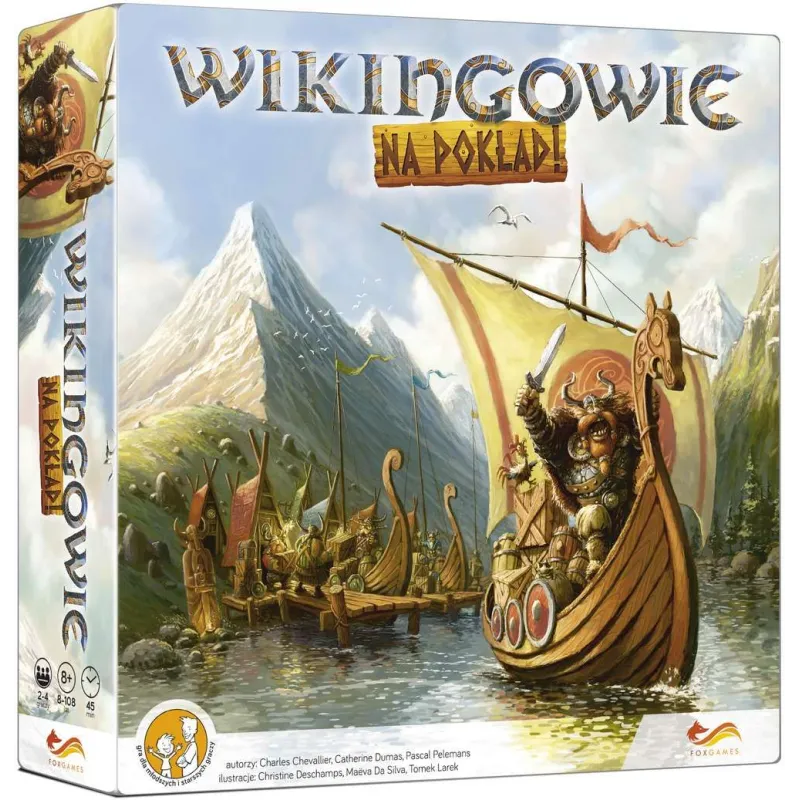 WIKINGOWIE NA POKŁAD GRA PLANSZOWA 8+ - FoxGames