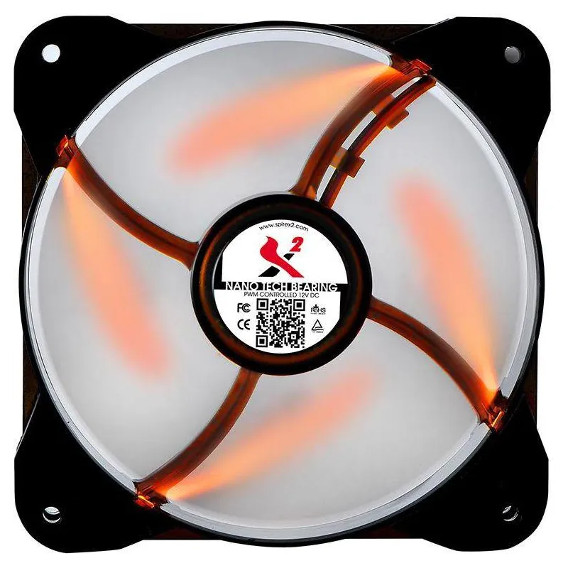 WENTYLATOR OBUDOWY LED 120 MM SPIRE SLIDESHOWLEDTRAX X2-12025N7L3-Y-LED