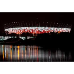 KARTKA POCZTOWA 3D WARSZAWA STADION NARODOWY NOCĄ