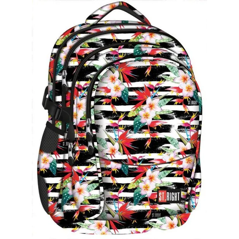 PLECAK SZKOLNY TROPICAL STRIPES ST.RIGHT II GATUNEK
