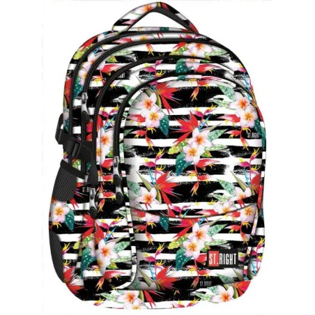 PLECAK SZKOLNY TROPICAL STRIPES ST.RIGHT II GATUNEK