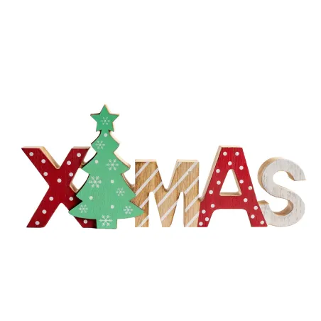DREWNIANY NAPIS ŚWIĄTECZNY XMAS