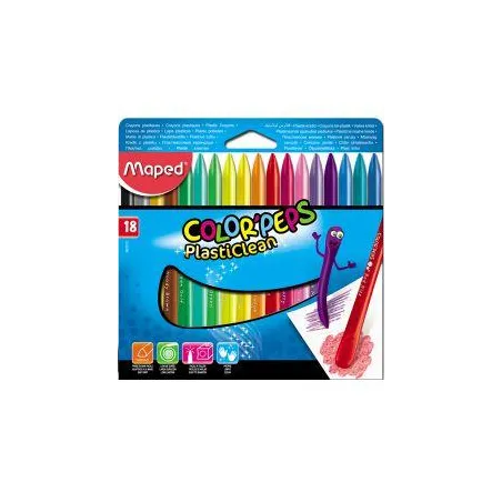 KREDKI PLASTIKOWE 18 KOLORÓW