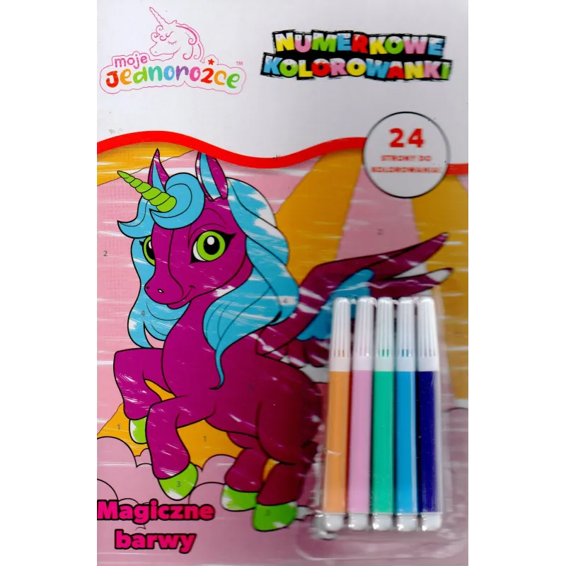 MOJE JEDNOROŻCE. NUMERKOWE KOLOROWANKI