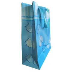 TOREBA PREZENTOWA NIEBIESKA 32 X 26 X 12 CM