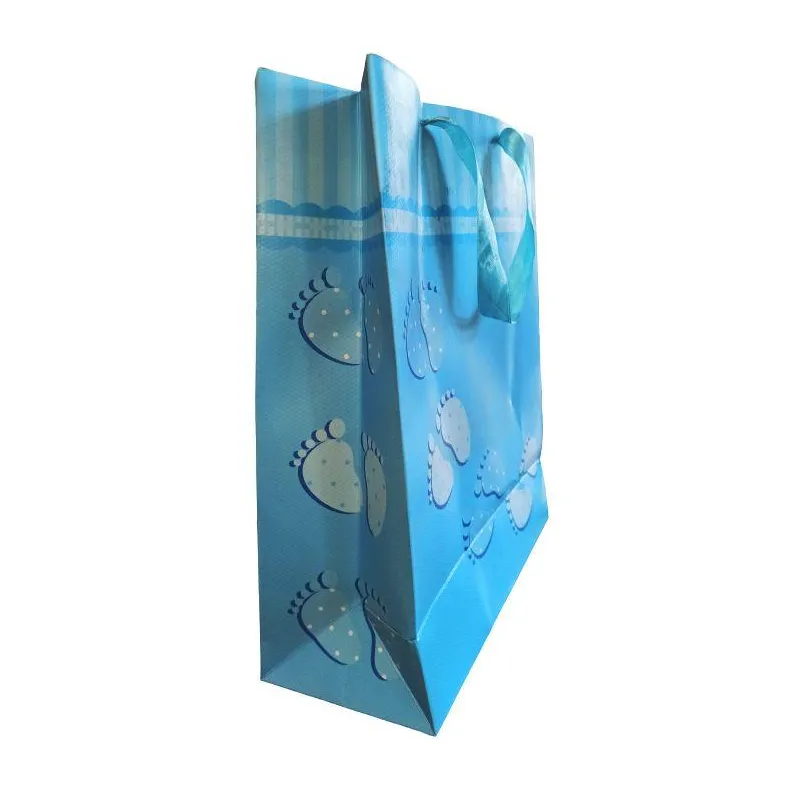 TOREBA PREZENTOWA NIEBIESKA 32 X 26 X 12 CM