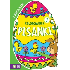 PISANKI KOLOROWANKI Z NAKLEJKAMI 4+ - Zielona Sowa