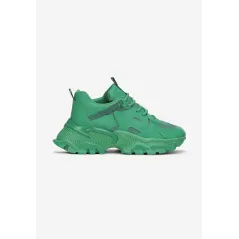 JASNOZIELONE SNEAKERSY NA GRUBEJ PODESZWIE Z OZDOBNYMI WSTAWKAMI ROZMIAR 38 MANISHI