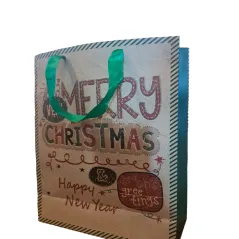 TOREBKA PREZENTOWA ŚWIĄTECZNA MERRY CHRISTMAS 42 X 31 X 12 CM
