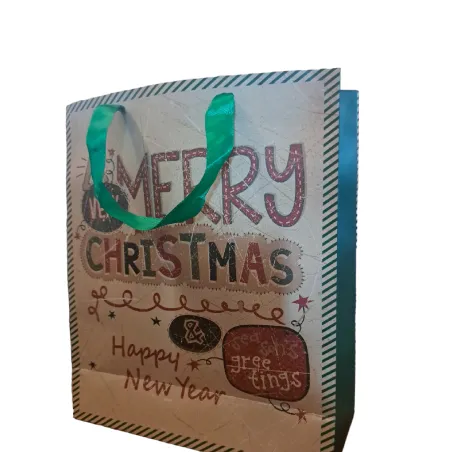 TOREBKA PREZENTOWA ŚWIĄTECZNA MERRY CHRISTMAS 42 X 31 X 12 CM