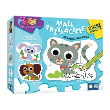 MALI PRZYJACIELE PUZZLE DLA MALUCHA 2+ - Zielona Sowa