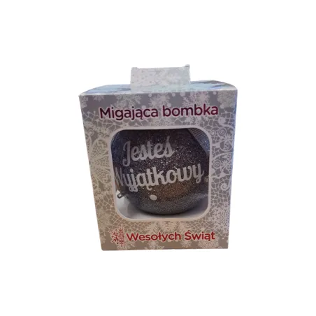 Migająca Bombka Led Jesteś Wyjątkowy Migająca Bombka Led Jesteś Wyjątkowy