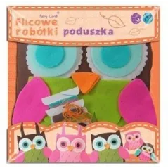 PODUSZKA SOWA BRĄZOWA FILCOWE ROBÓTKI ZESTAW KREATYWNY - Stnux