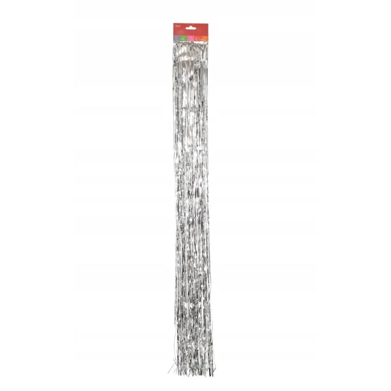 LAMETA WŁOSY ANIELSKIE SREBRNE 100 CM