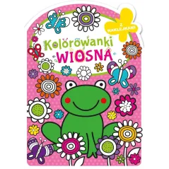 WIOSNA. KOLOROWANKI  Z NAKLEJKAMI