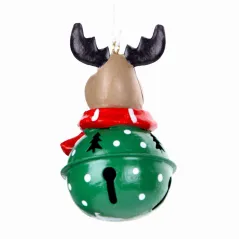RENIFER DZWONEK ZAWIESZKA CLASSIC CHRISTMAS 9CM